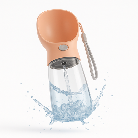 Gourde multifonction pour animaux – distributeur d’eau et de nourriture portable