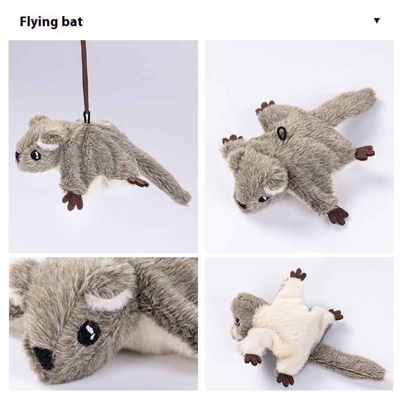 Jouet interactif pour chat LumaBirds Flying Squirrel – oiseau électronique avec ailes battantes et sons naturels